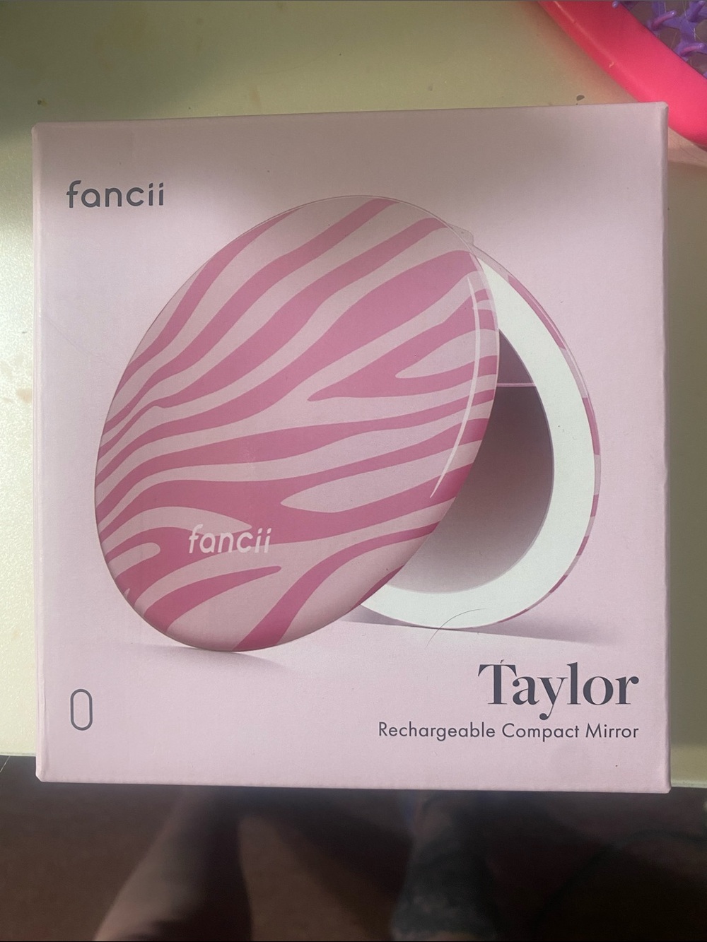 fancii Taylor Rechargeable Compact Mirror - Pink